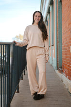 Load image into Gallery viewer, Mock Neck Wide Leg Drawstring Set