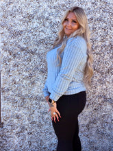 Load image into Gallery viewer, V Neck Ribbed Long Sleeve