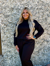 Load image into Gallery viewer, Mock Neck Wide Leg Drawstring Set