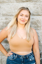 Load image into Gallery viewer, Ribbed Cropped Racerback Bra Top