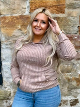 Load image into Gallery viewer, Ribbed Lightweight Hooded Long Sleeve
