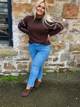 Load image into Gallery viewer, Oversized Outer Stitched Sweater
