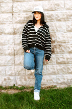 Load image into Gallery viewer, Stripe Cardigan w/Buttons
