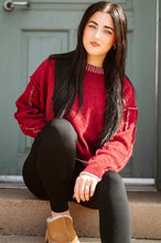 Load image into Gallery viewer, Textured Reverse Stitch Sweater

