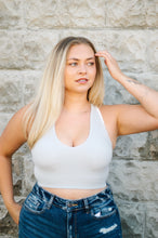 Load image into Gallery viewer, Ribbed Cropped Racerback Bra Top
