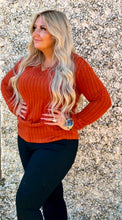 Load image into Gallery viewer, V Neck Ribbed Long Sleeve
