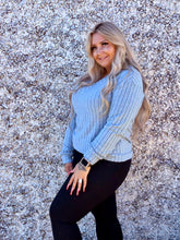 Load image into Gallery viewer, V Neck Ribbed Long Sleeve
