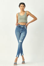 Load image into Gallery viewer, KanCan High Rise Medium Wash Ankle Skinny Jean Noa
