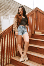 Load image into Gallery viewer, Color Block Corduroy Shacket

