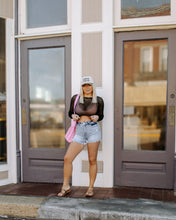 Load image into Gallery viewer, Open Knit Crop Sweater
