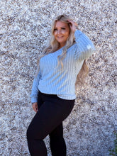 Load image into Gallery viewer, V Neck Ribbed Long Sleeve
