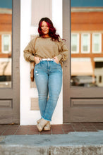 Load image into Gallery viewer, Washed Terry Exposed Seam Sweatshirt
