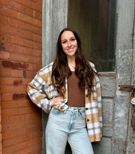 Load image into Gallery viewer, Plaid Button Down Shacket
