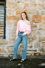 Load image into Gallery viewer, Off The Shoulder Crop Sweatshirt
