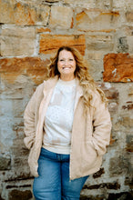 Load image into Gallery viewer, Sherpa Fleece Zip Jacket Oversized Cozy Jacket
