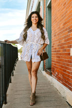 Load image into Gallery viewer, Floral Ruffle Oversized Shirt
