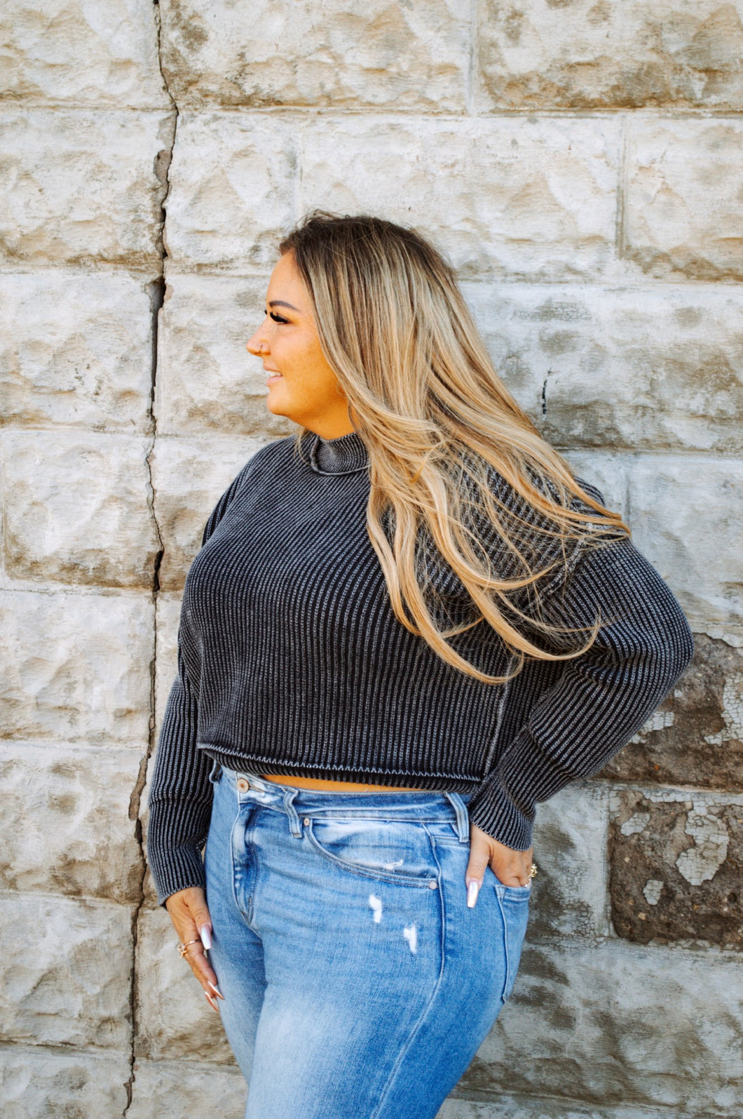 Oversized Crop Sweater