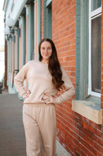 Load image into Gallery viewer, Mock Neck Wide Leg Drawstring Set
