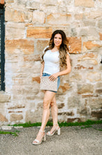 Load image into Gallery viewer, Ruffle Sleeve Fitted V-Neck Tank ￼
