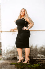 Load image into Gallery viewer, Black Maxi Slip Dress
