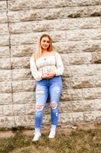Load image into Gallery viewer, Zenana Medium Wash Distressed Skinny Jean Deven
