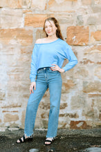 Load image into Gallery viewer, Off The Shoulder Crop Sweatshirt

