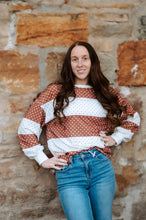 Load image into Gallery viewer, Polka Dot Color Block Long Sleeve
