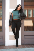 Load image into Gallery viewer, Washed Black Cropped Hooded Jacket
