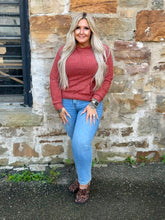 Load image into Gallery viewer, Ribbed Lightweight Hooded Long Sleeve
