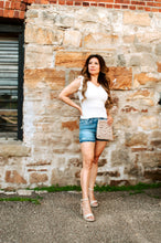 Load image into Gallery viewer, Ruffle Sleeve Fitted V-Neck Tank ￼
