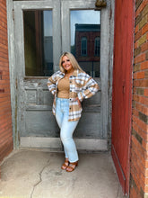 Load image into Gallery viewer, Plaid Button Down Shacket
