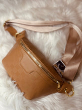 Load image into Gallery viewer, Vegan Leather Checkered Crossbody Bum Bag
