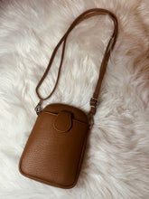 Load image into Gallery viewer, Vegan Leather Mini Brown Crossbody

