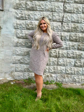 Load image into Gallery viewer, Square Neck Sweater Dress

