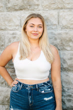 Load image into Gallery viewer, Ribbed Cropped Racerback Bra Top
