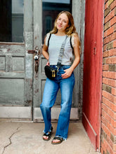 Load image into Gallery viewer, Stripe Contrast Ruffle Trim Tank
