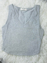 Load image into Gallery viewer, V-Neck Cotton Cropped Cami Top
