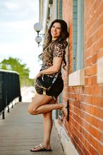 Load image into Gallery viewer, Retro Cheetah Print Short Sleeve Top
