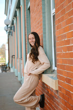 Load image into Gallery viewer, Mock Neck Wide Leg Drawstring Set
