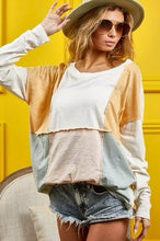 Load image into Gallery viewer, Color Block Long Sleeve Shirt
