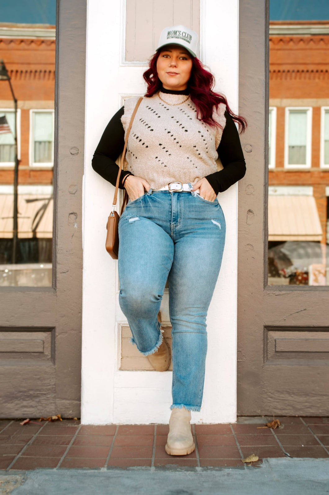 Textured Sweater Vest