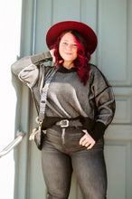 Load image into Gallery viewer, Exposed Seam 2 Tone Sweater
