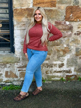 Load image into Gallery viewer, Ribbed Lightweight Hooded Long Sleeve
