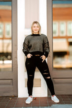 Load image into Gallery viewer, Exposed Seam 2 Tone Sweater
