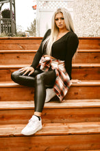 Load image into Gallery viewer, Vegan Leather Leggings
