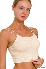 Load image into Gallery viewer, Washed Ribbed Seamless Double Strap Brami
