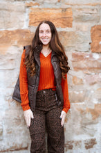 Load image into Gallery viewer, V Neck Ribbed Long Sleeve
