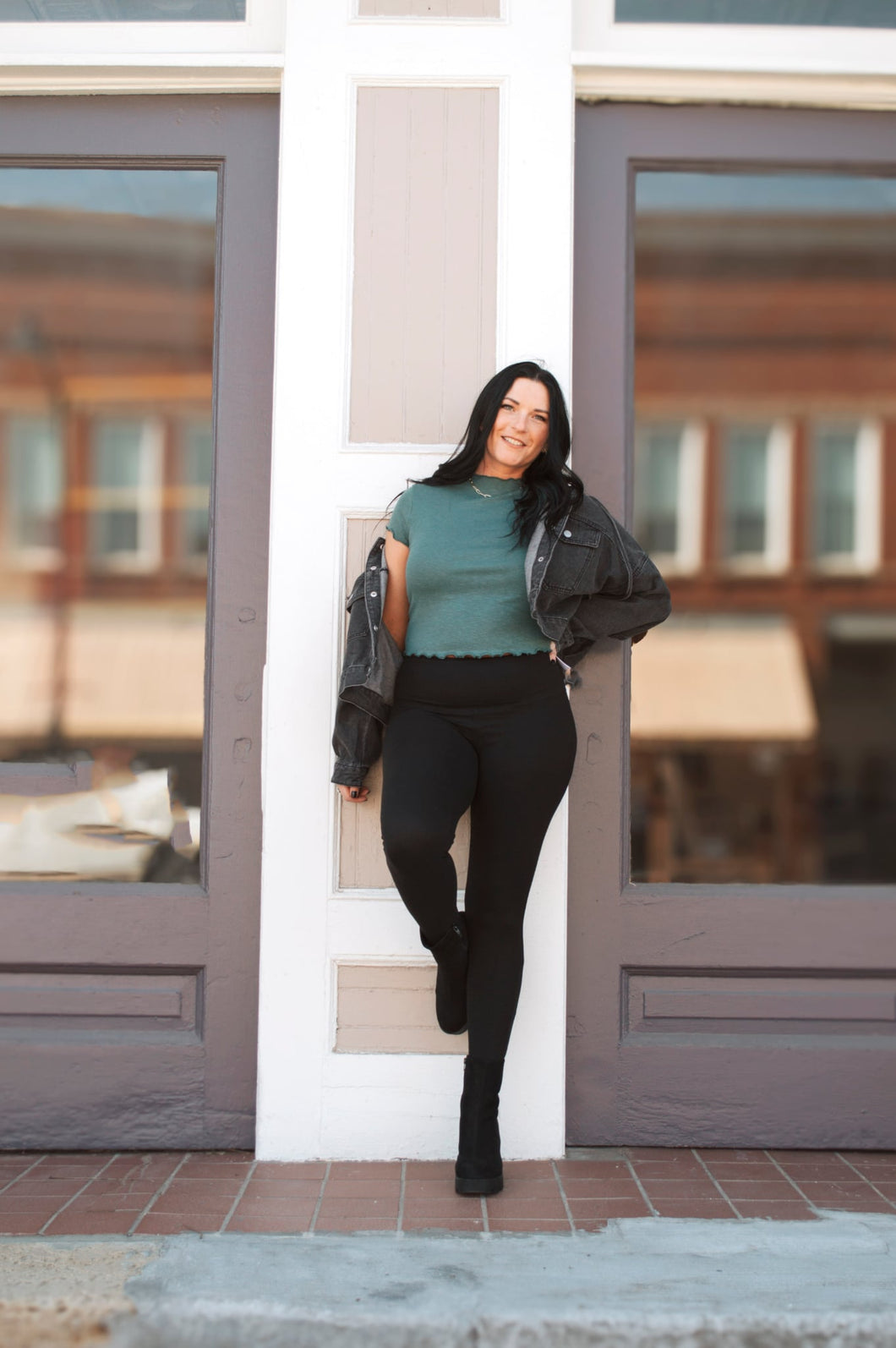 Plus Black Leggings