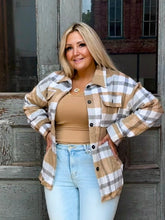 Load image into Gallery viewer, Plaid Button Down Shacket

