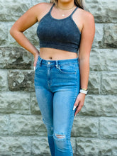 Load image into Gallery viewer, Washed Ribbed Seamless Cropped Cami
